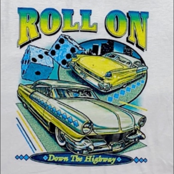 SHEIN “Roll On Down The Highway” T Shirt. Size Large - Picture 3 of 9